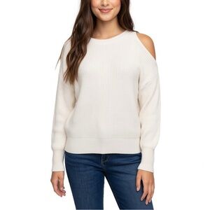 7 For All Mankind Ivory Cashmere Blend Pullover Sweater sz XS
